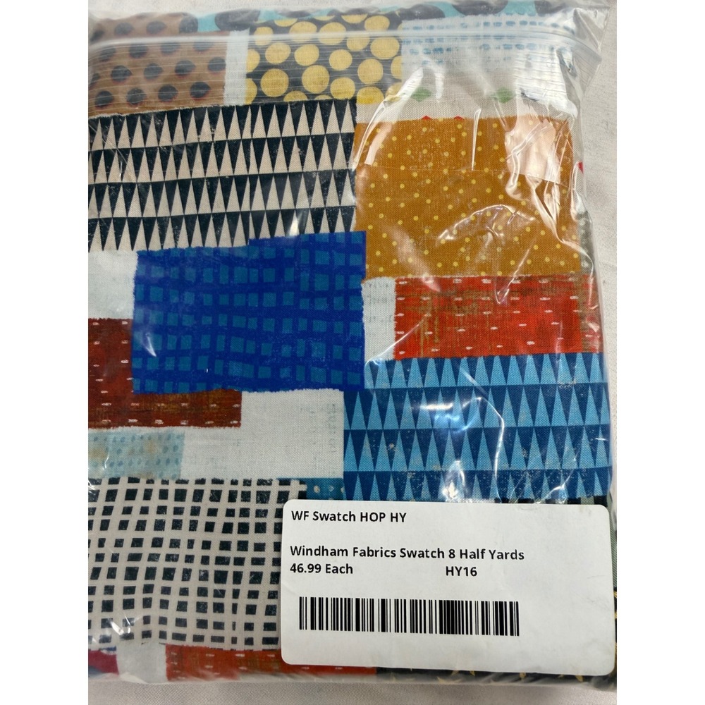 Windham Fabrics Swatch HOP HY 8 Half Yard Cotton Fabric Bundle HY16 Geometric